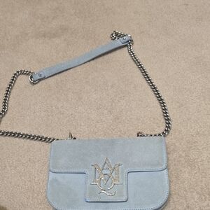 Alexander McQueen Light Blue Crossbody Bag
